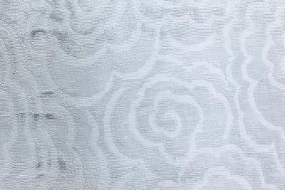 Doris Leslie Blau Collection Handmade Camellia Rug in Ivory Silk