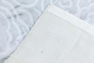 Doris Leslie Blau Collection Handmade Camellia Rug in Ivory Silk