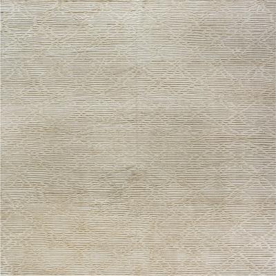 Doris Leslie Blau Collection High Low Modern Beige Handmade Wool Rug