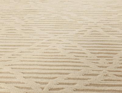 Doris Leslie Blau Collection High Low Modern Beige Handmade Wool Rug