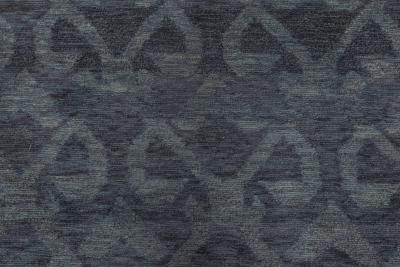 Doris Leslie Blau Collection High Quality Blue Geometric Pashmina Euro Runner