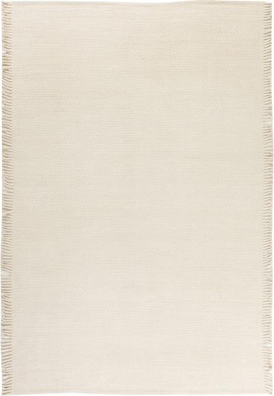 Doris Leslie Blau Collection High Quality Modern Solid Beige Flat Weave Wool Rug