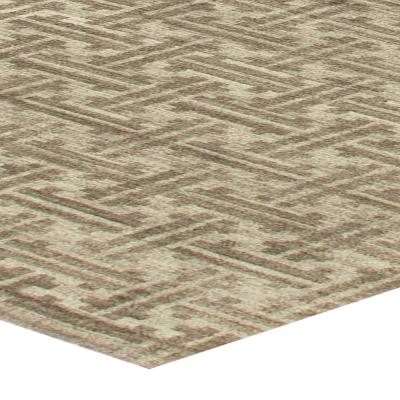 Doris Leslie Blau Collection High Quality Terra Beige Brown Rug in Natural Wool