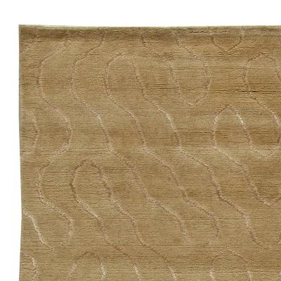 Doris Leslie Blau Collection High quality Contemporary Brown Gold Tibetan Rug