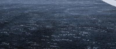 Doris Leslie Blau Collection High quality Contemporary Solid Midnight Rug II