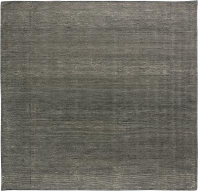 Doris Leslie Blau Collection High quality Hand Tufted Beige Black Rug