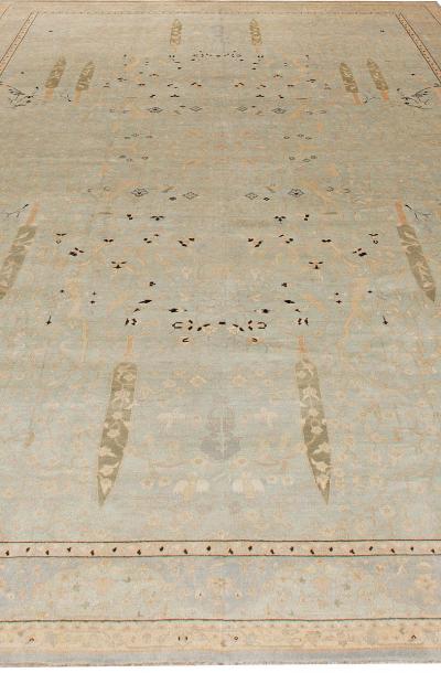 Doris Leslie Blau Collection Indian Style Floral Handmade Wool Rug