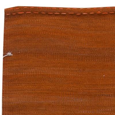 Doris Leslie Blau Collection Karatas Turkish Modern Orange Brown Bold Kilim Rug