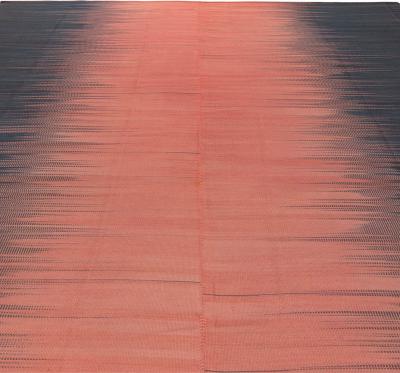 Doris Leslie Blau Collection Kisara Black Dusty Pink Turkish Modernist Kilim