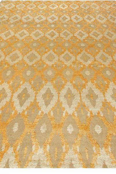 Doris Leslie Blau Collection Large One of a kind Bold Kasuri Handmade Wool Rug