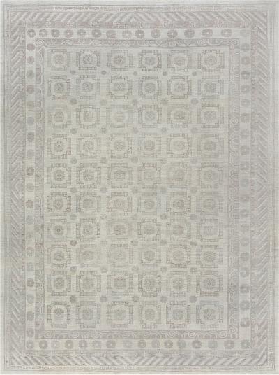 Doris Leslie Blau Collection Large Samarkand Style Geometric Handmade Wool Rug