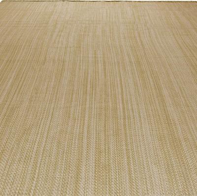 Doris Leslie Blau Collection Large Striped De Lys Beige Flat Weave Wool Rug