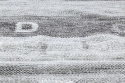 Doris Leslie Blau Collection Light and Dark Gray Flat Weave Wool Rug