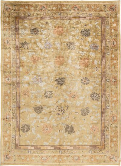 Doris Leslie Blau Collection Lotus Design Silk Rug