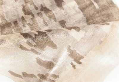 Doris Leslie Blau Collection Modern Abstract Silk Beige Brown Purple Runner