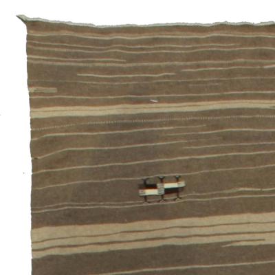 Doris Leslie Blau Collection Modern Brown Striped Handmade Wool Rug