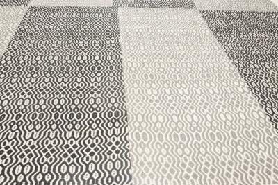 Doris Leslie Blau Collection Modern Chessboard Pattern Flat Weave Wool Rug