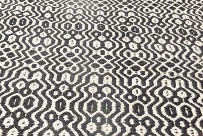 Doris Leslie Blau Collection Modern Chessboard Pattern Flat Weave Wool Rug