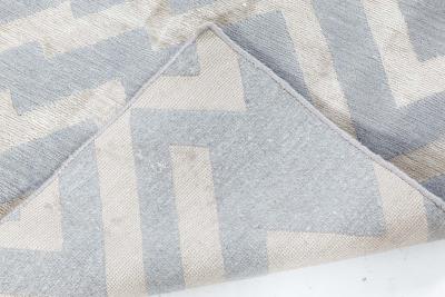 Doris Leslie Blau Collection Modern Geometric Hand Knotted Silk Wool Runner