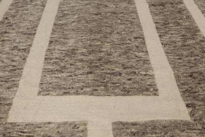 Doris Leslie Blau Collection Modern Gray Brown Beige Monumental Geometric Rug