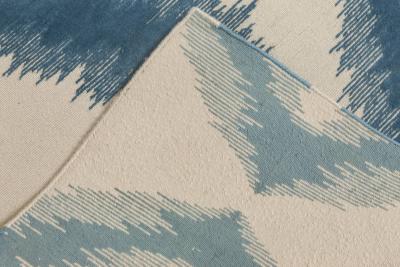 Doris Leslie Blau Collection Modern Mandorla Hand Carved Silk Design Rug