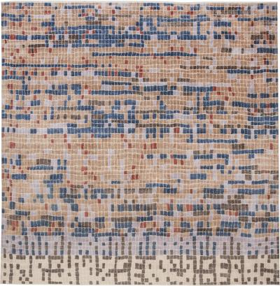 Doris Leslie Blau Collection Modern Multi color Pool Tile Geometric Design Rug
