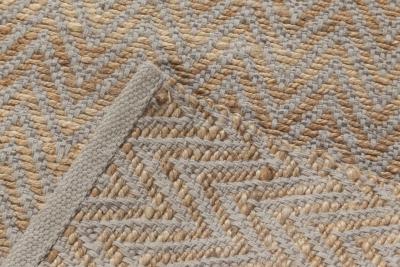 Doris Leslie Blau Collection Modern Striped Brown Gold Gray Flat Weave Wool Rug