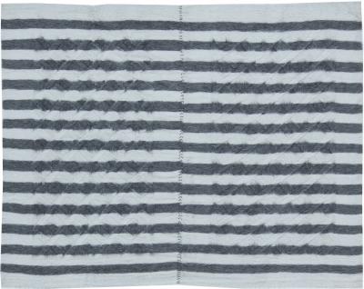 Doris Leslie Blau Collection Modern Striped Shaggy Handmade Goat Hair Rug