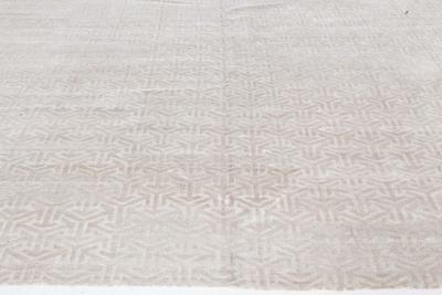 Doris Leslie Blau Collection Modern Terra Rug in Natural Wool