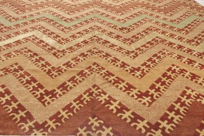 Doris Leslie Blau Collection Modern Tribal Geometric Silk Wool Rug