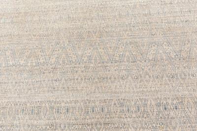 Doris Leslie Blau Collection New Traditional Inspired Beige Blue Wool Rug