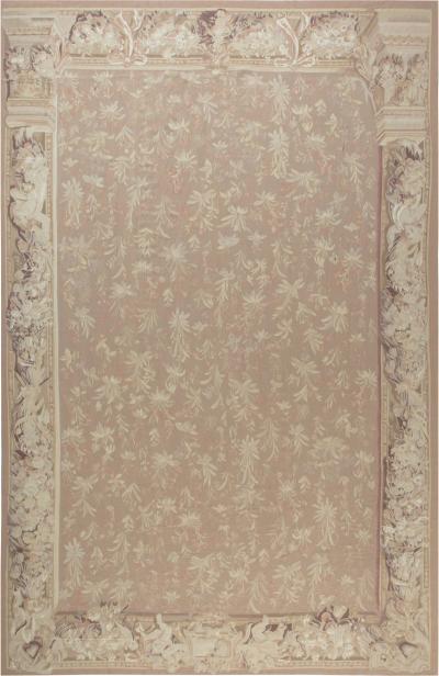 Doris Leslie Blau Collection One of a Kind Bessarabian Floral Design Brown Rug