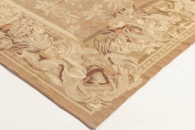 Doris Leslie Blau Collection One of a Kind Bessarabian Floral Design Brown Rug