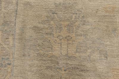 Doris Leslie Blau Collection Oushak Design Blue Gray Green and Purple Rug