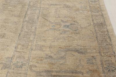 Doris Leslie Blau Collection Oushak Design Blue Gray Green and Purple Rug