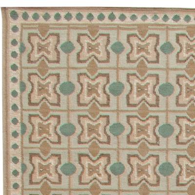 Doris Leslie Blau Collection Oversized Geometric Flat Weave Wool Rug