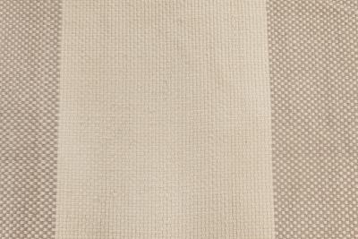 Doris Leslie Blau Collection Oversized Modern Striped Beige Gray Flat Weave Rug