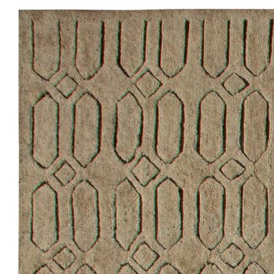 Doris Leslie Blau Collection Oversized Moroccan Geometric Hand Knotted Wool Rug