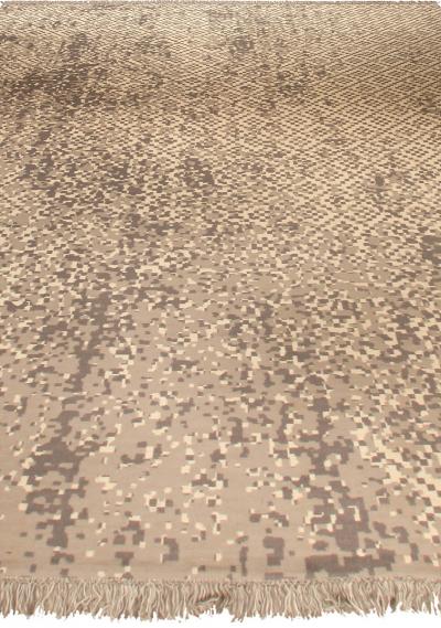 Doris Leslie Blau Collection Petra Design Beige Brown Handmade Wool Rug