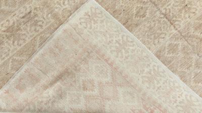Doris Leslie Blau Collection Samarkand Beige and Brown Handmade Wool Carpet