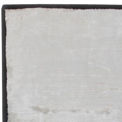 Doris Leslie Blau Collection Silver Gray Handmade Banana Silk Rug