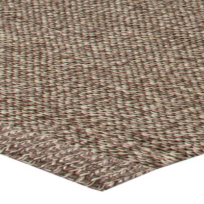 Doris Leslie Blau Collection Smoked Loop Brown Ivory Wool Rug