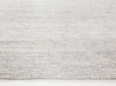 Doris Leslie Blau Collection Solid Light Gray Bauer Handmade Wool Rug III