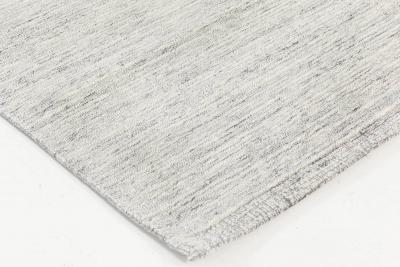 Doris Leslie Blau Collection Solid Light Gray Bauer Handmade Wool Rug III