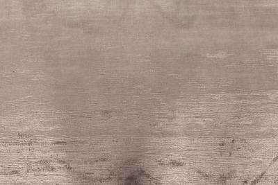Doris Leslie Blau Collection Solid Steel Gray and Taupe Handmade Silk Rug