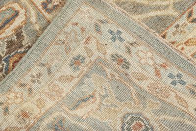Doris Leslie Blau Collection Sultanabad Inspired Beige Blue Brown Pink Rug
