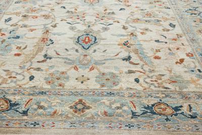 Doris Leslie Blau Collection Sultanabad Style Beige Blue Brown Green Red Rug