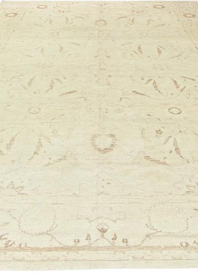 Doris Leslie Blau Collection Tabriz Beige Hand Knotted Wool Rug