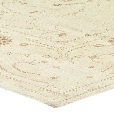 Doris Leslie Blau Collection Tabriz Beige Hand Knotted Wool Rug