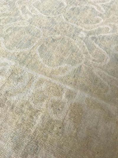 Doris Leslie Blau Collection Tabriz Design Brown and Beige Handmade Wool Rug